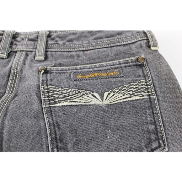 Vintage 80's Sergio Valente Jeans High Rise Straight Leg 32 x 36 L Black Wash - Picture 1 of 9